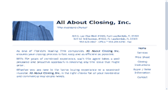 Desktop Screenshot of allaboutclosing.com