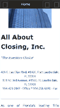 Mobile Screenshot of allaboutclosing.com